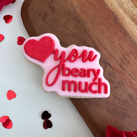 Love You Beary Much - Deboss and cutter image 0