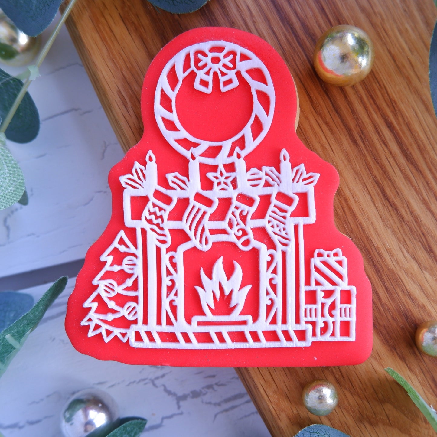 Christmas - Fireplace DeBoss and matching Cutter image 0