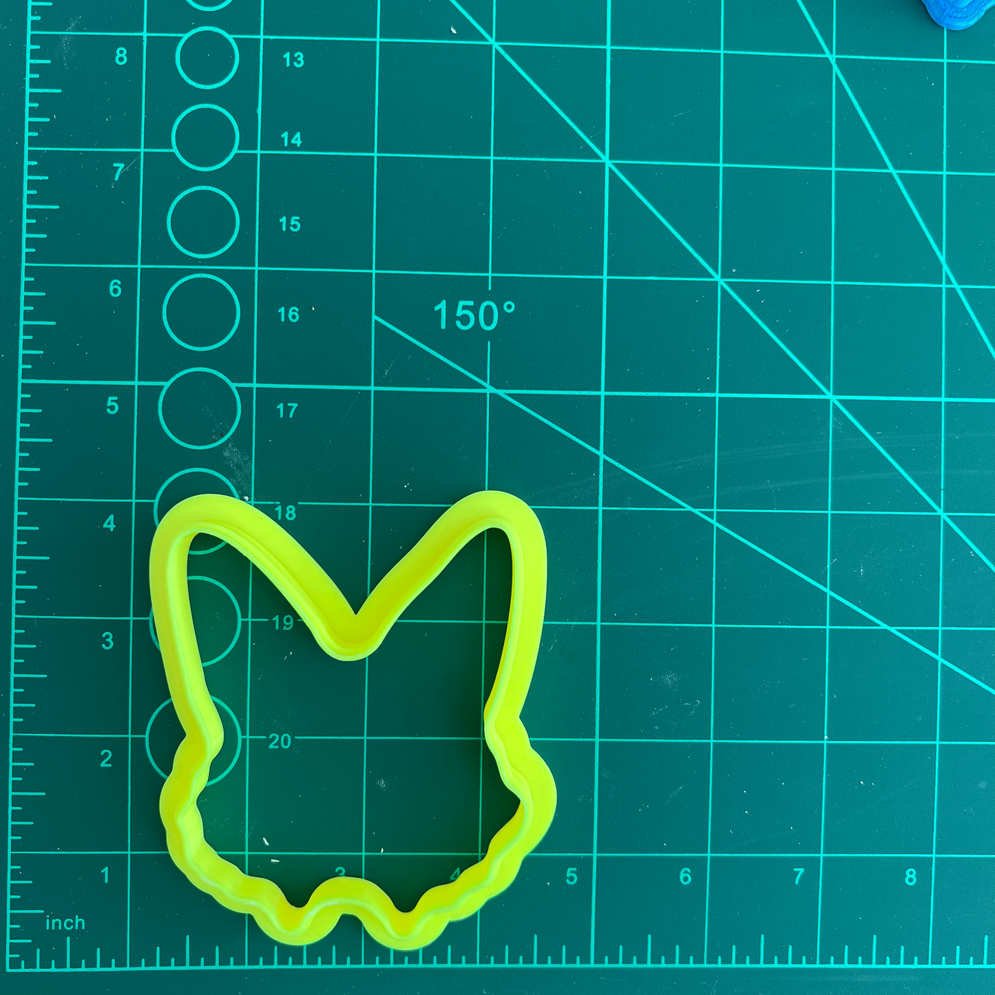 Floral Easter Bunny Ears 2 -  Deboss and Cutter image 1