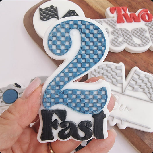 2 Fast  - Stamp and Matching Cutter image 0