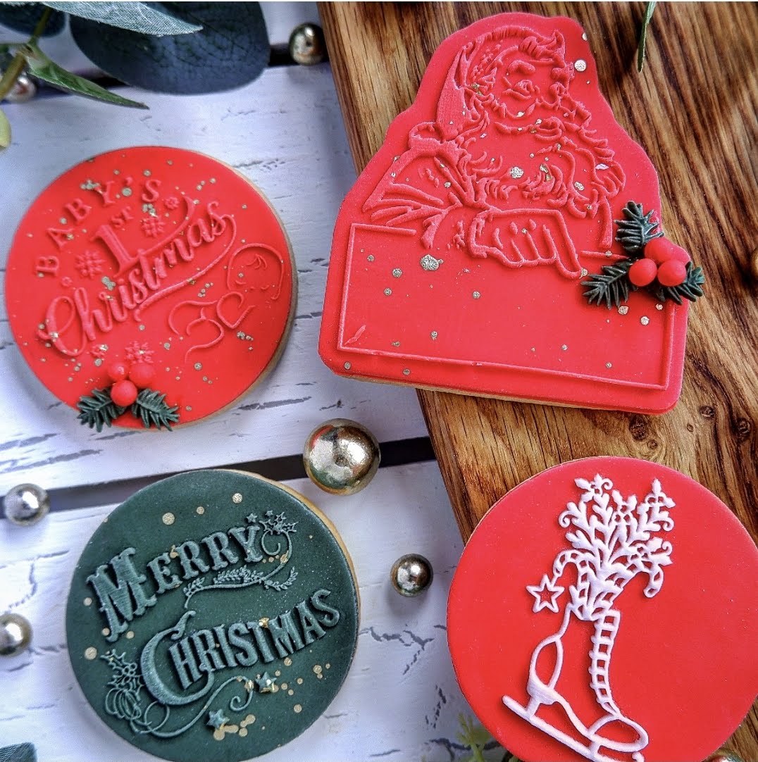 Christmas - Vintage Santa Deboss and Cutter image 1