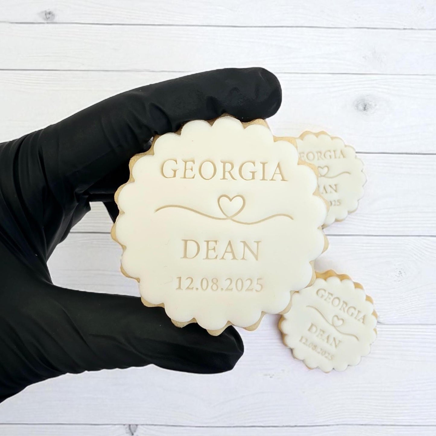 Custom Wedding Cookie Stamp Set