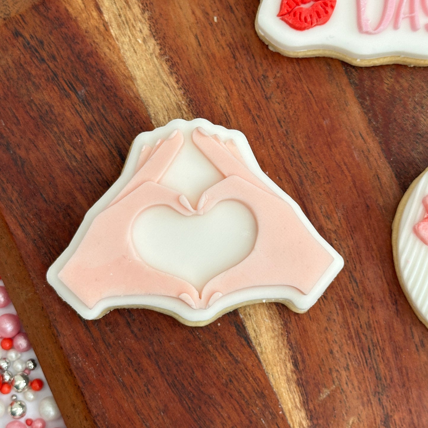 Heart hands - PLA embosser and matching cutter image 3