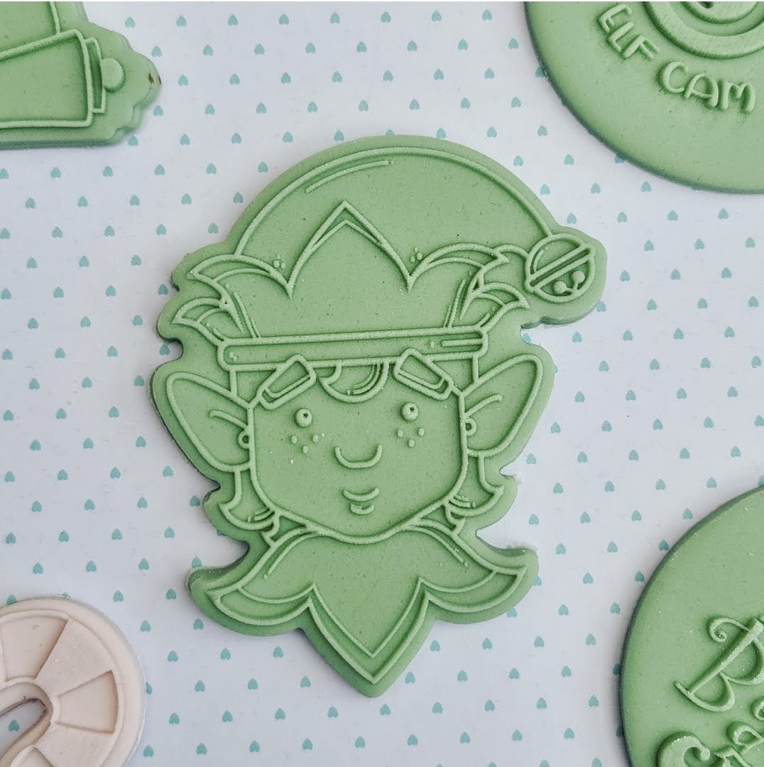 Christmas -Elf Deboss and Matching Cutter image 0