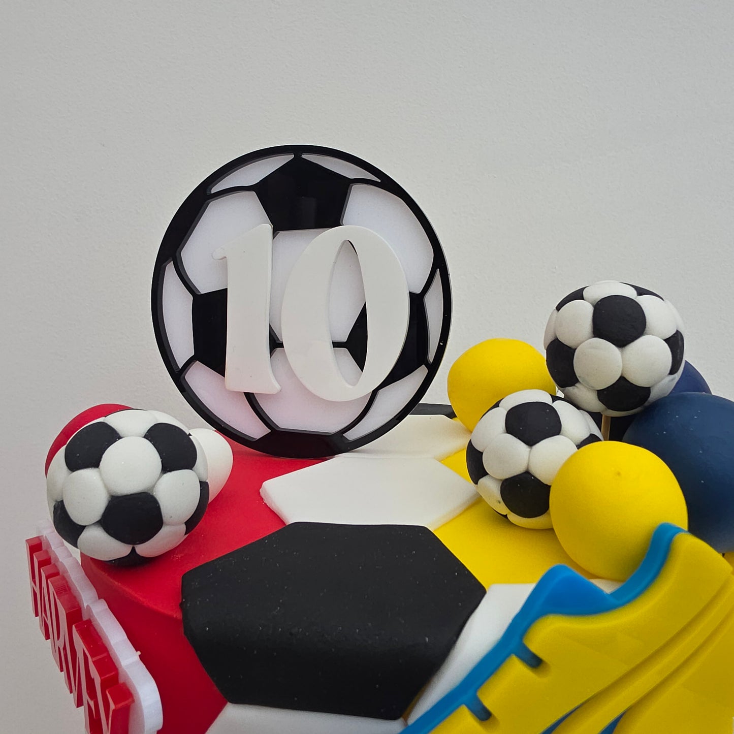 Personalised Football topper set