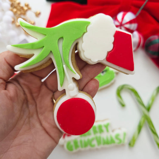 Grinch hand PLA embosser