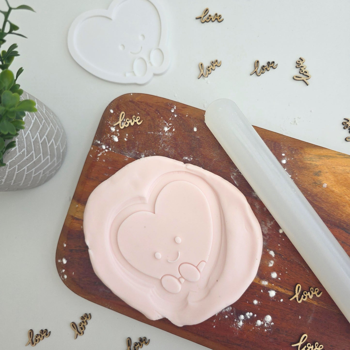 Cute love heart - PLA embosser and matching cutter