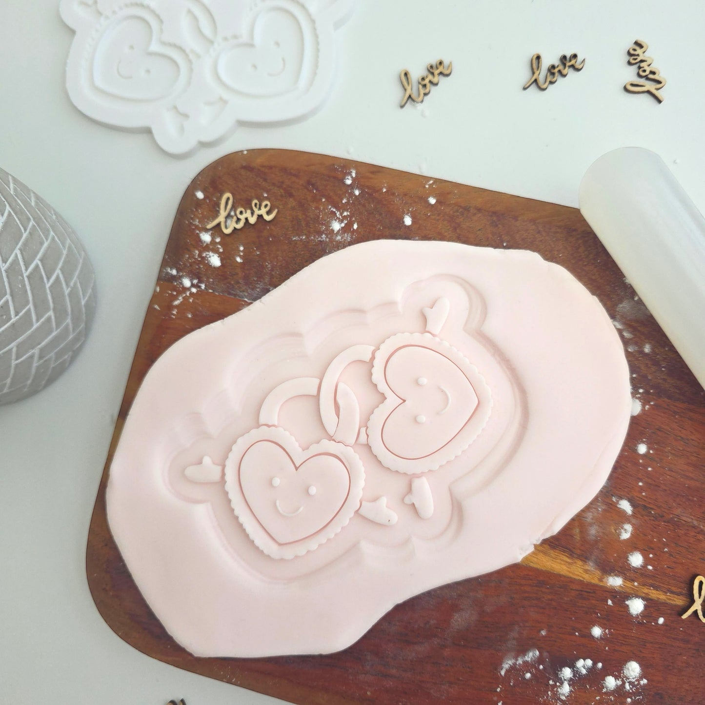 Love hearts - PLA embosser and matching cutter