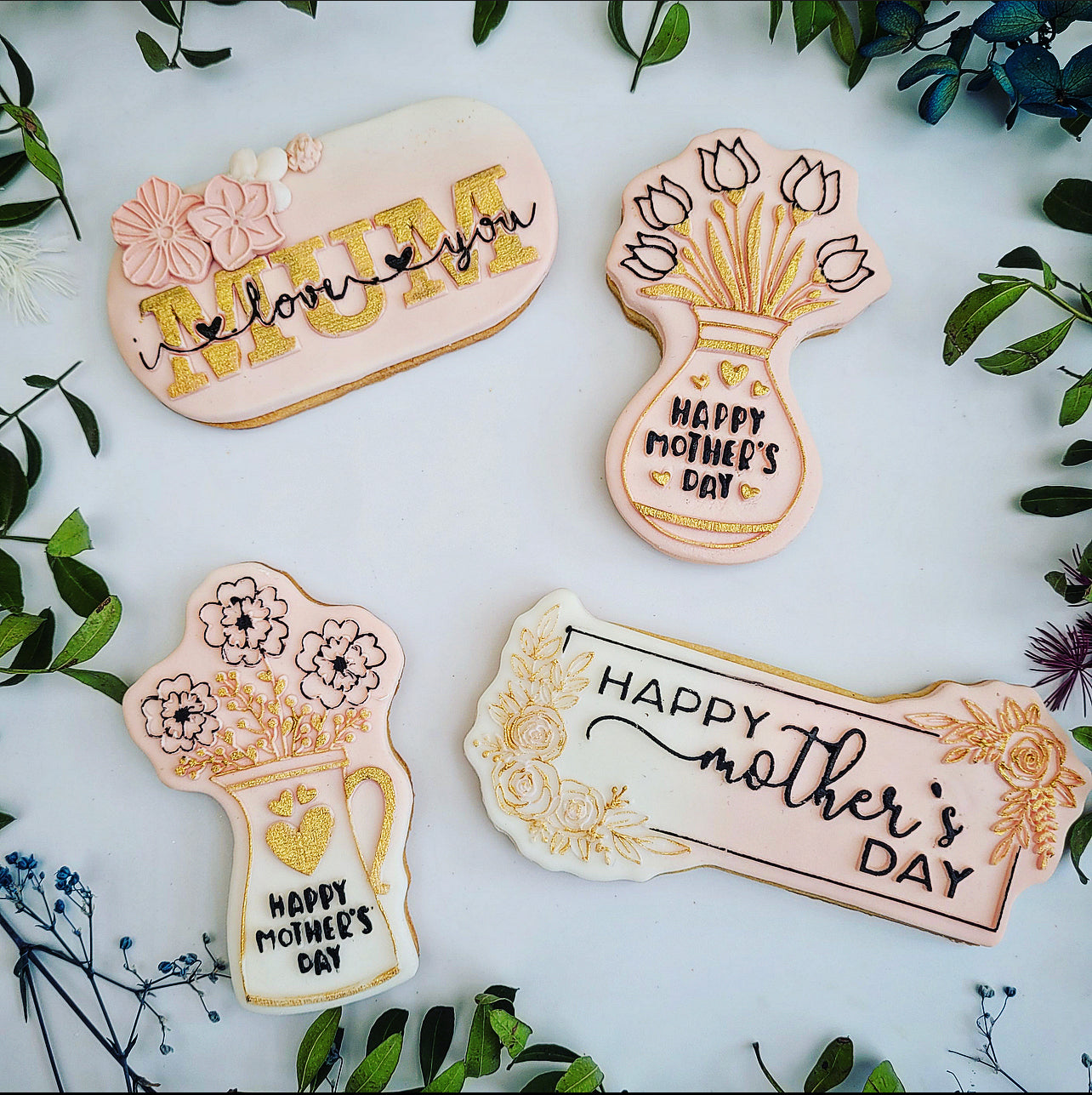Mother`s Day - Watering can 2  - Deboss Stamp and Matching Cut image 1