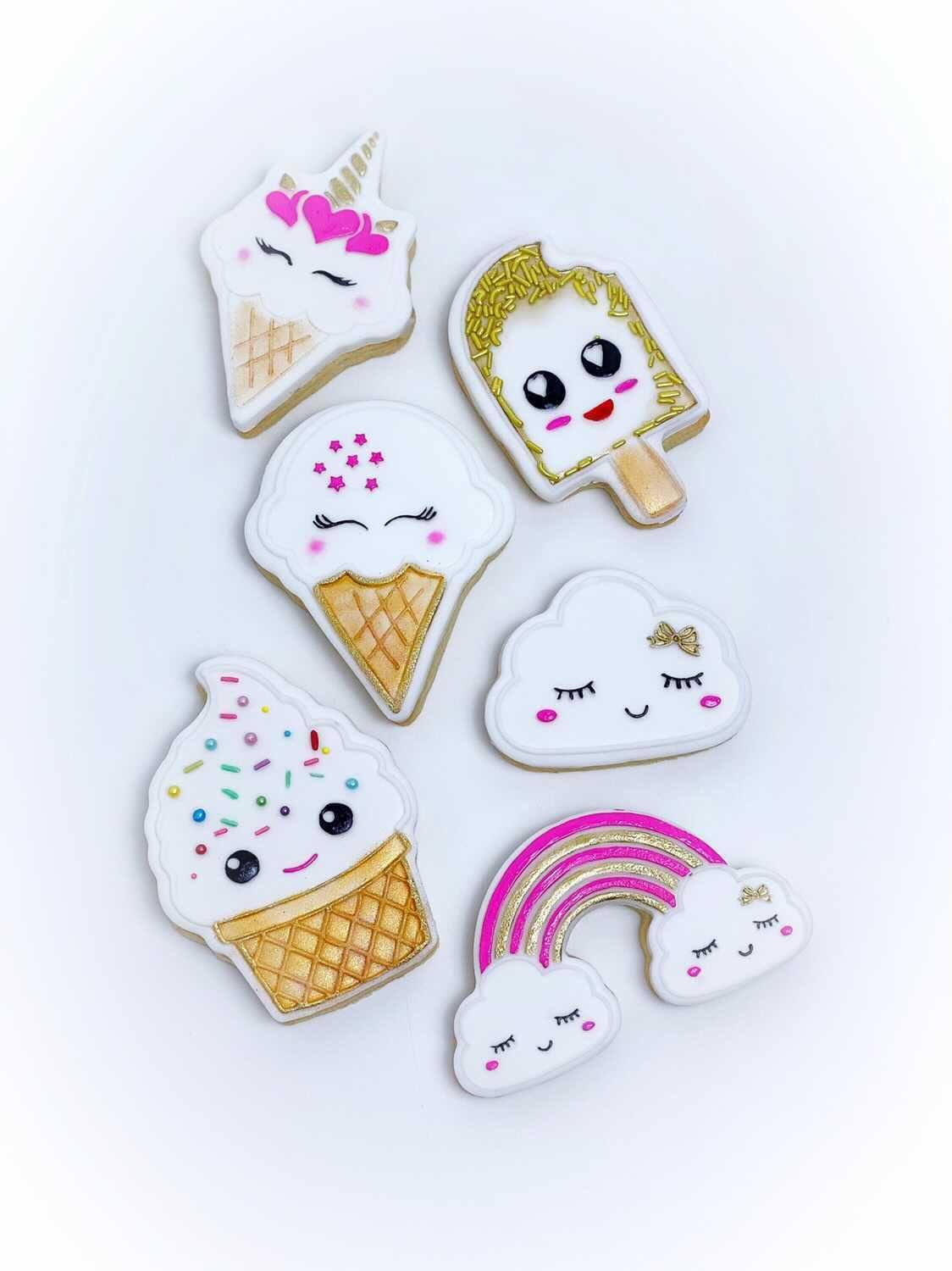 Ice Cream Cone  -Girl 2 - Deboss & Cutter Combo image 1