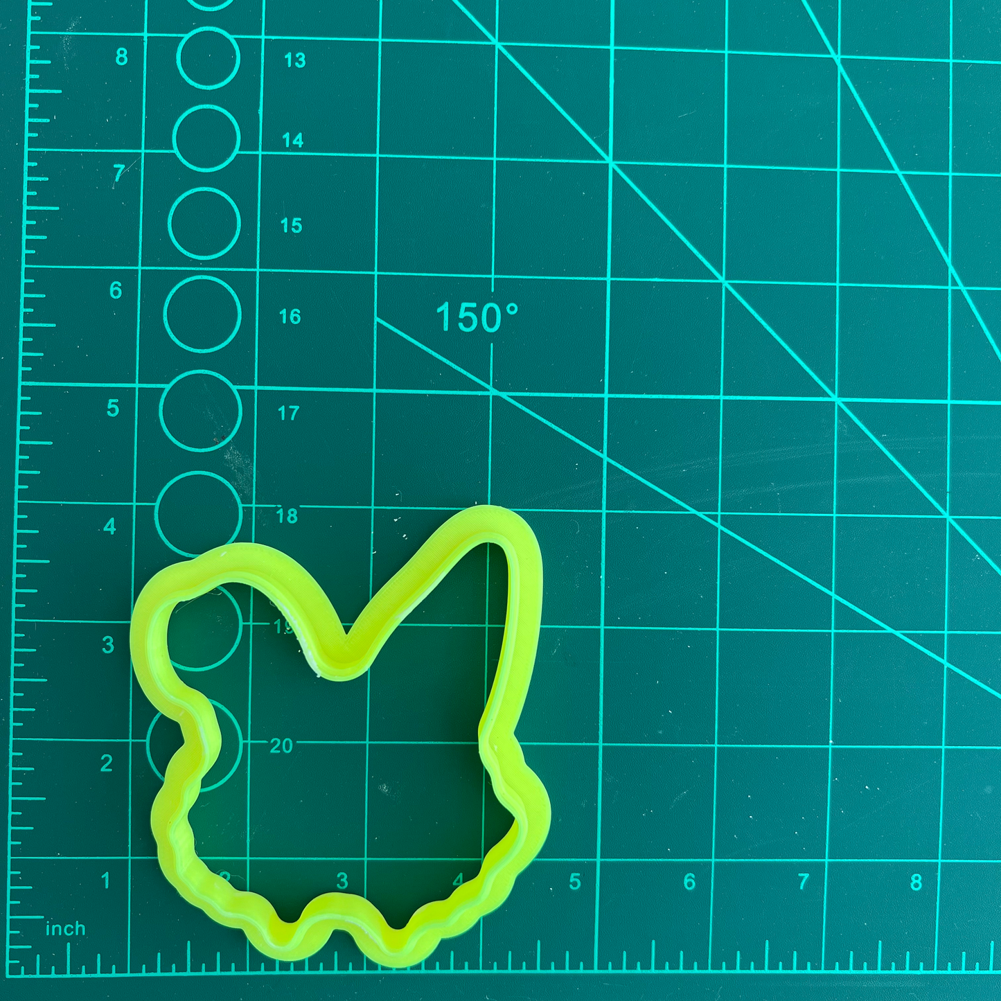 Floral Easter Bunny Ears-  Deboss and Cutter image 1