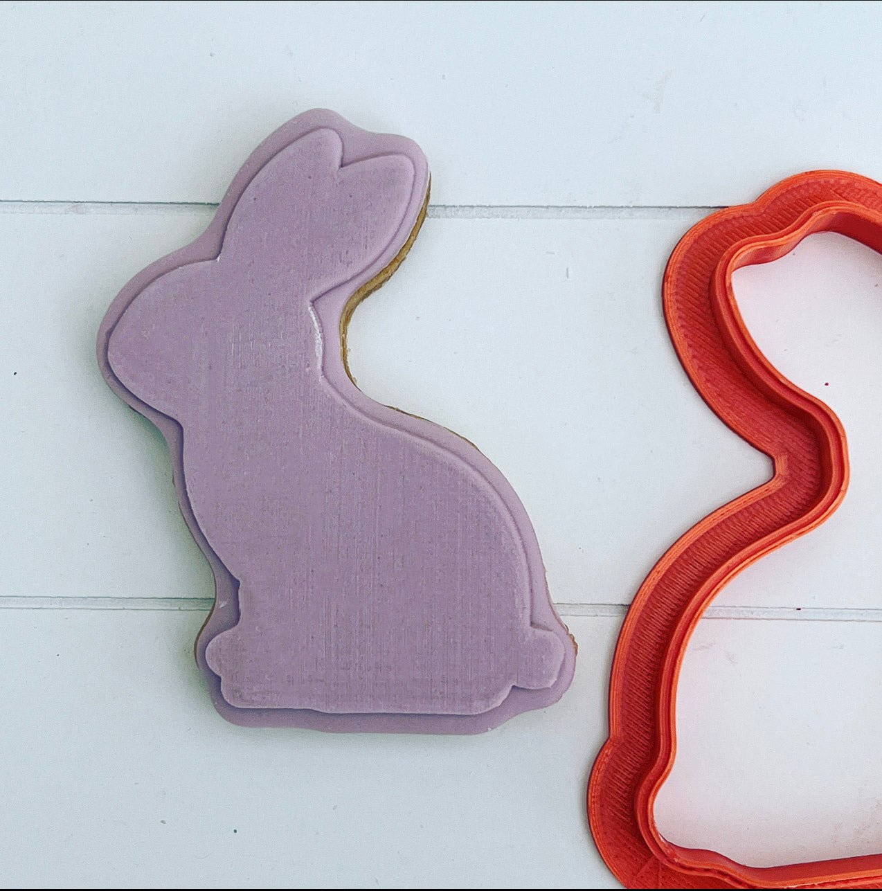 Cute Easter Bunny -  Deboss and Cutter image 0