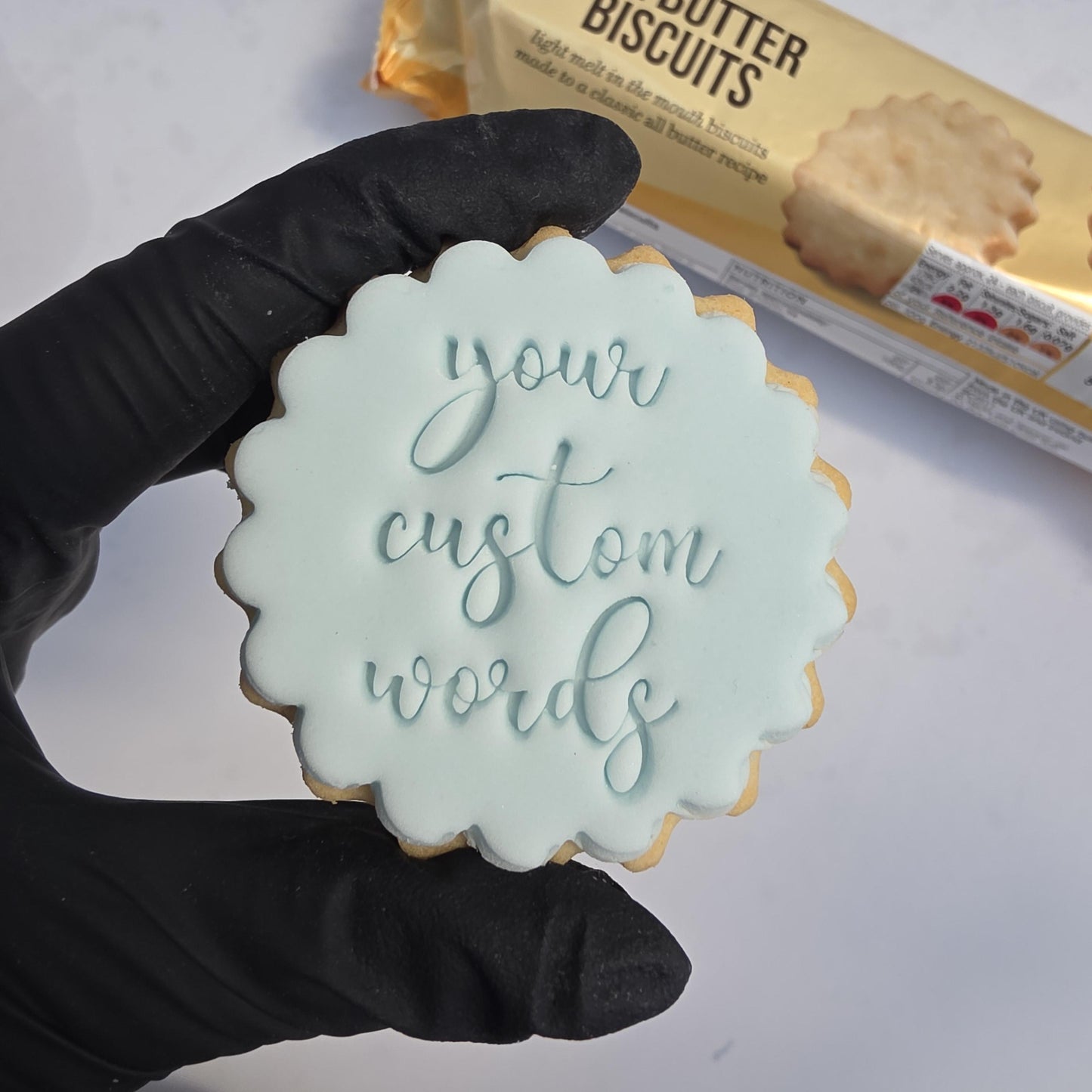 Custom Fondant Cookie Stamp and Cutter Set