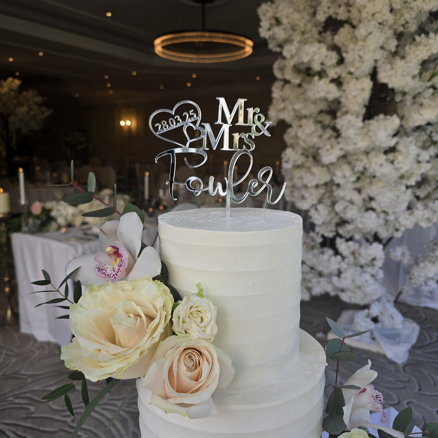 Cake topper for Wedding, Personalized cake topper, Rustic wedding cake topper, Custom Mr Mrs cake topper, Anniversary Cake toppers