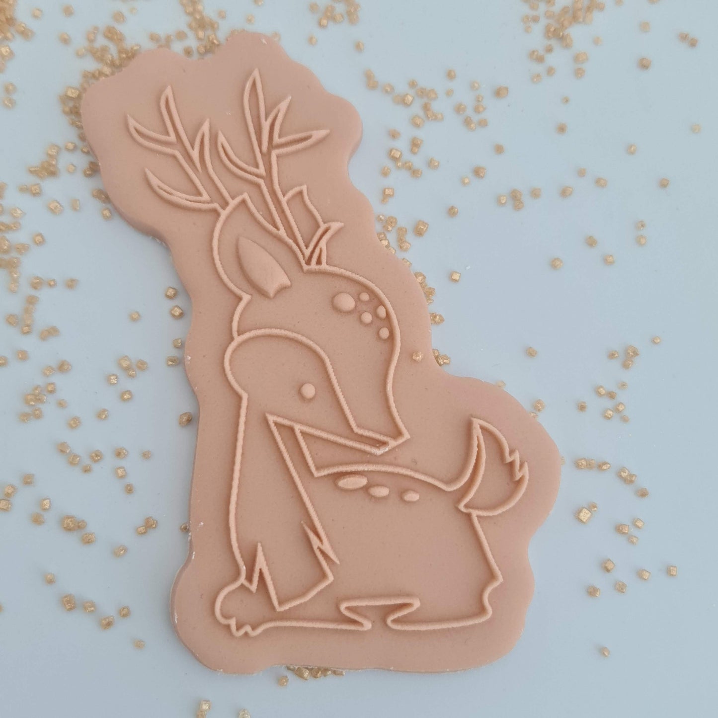 Christmas - Cute Bambi Deboss & Cutter image 0