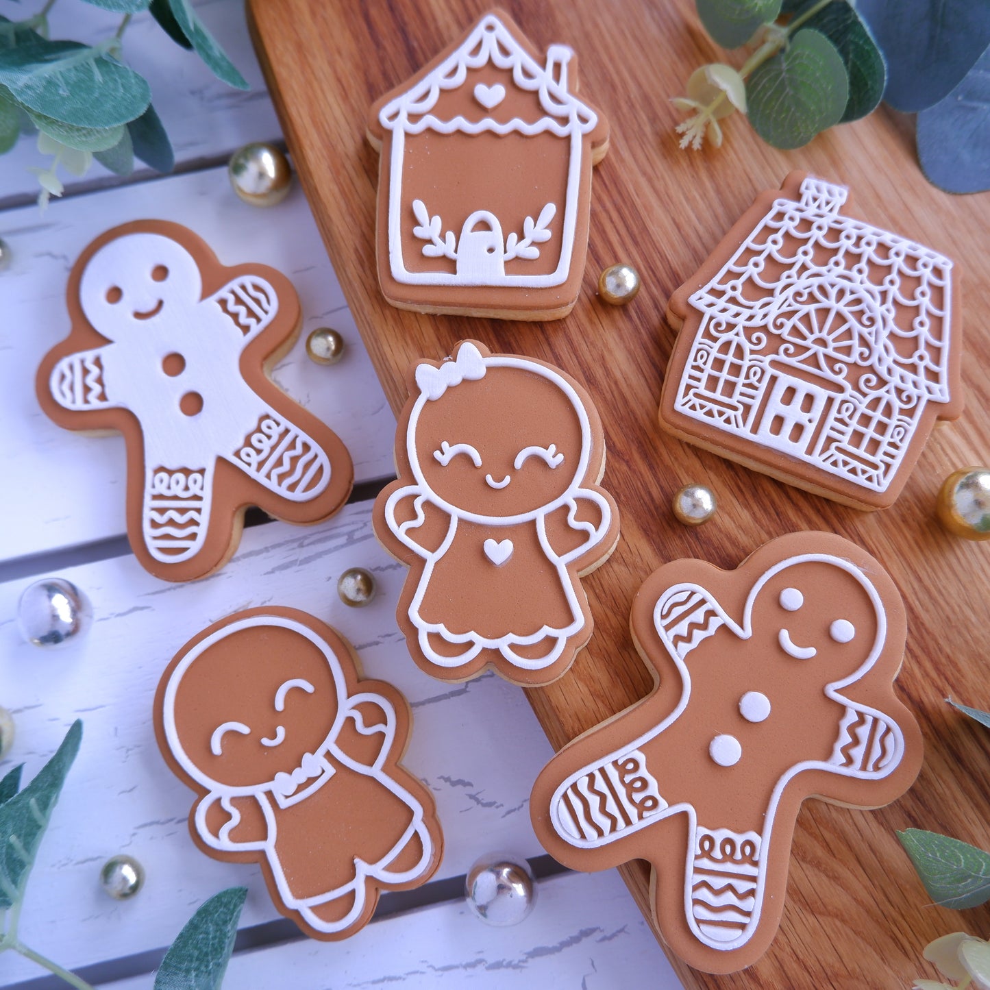 Christmas - Gingerbread DeBoss and matching Cutter image 1