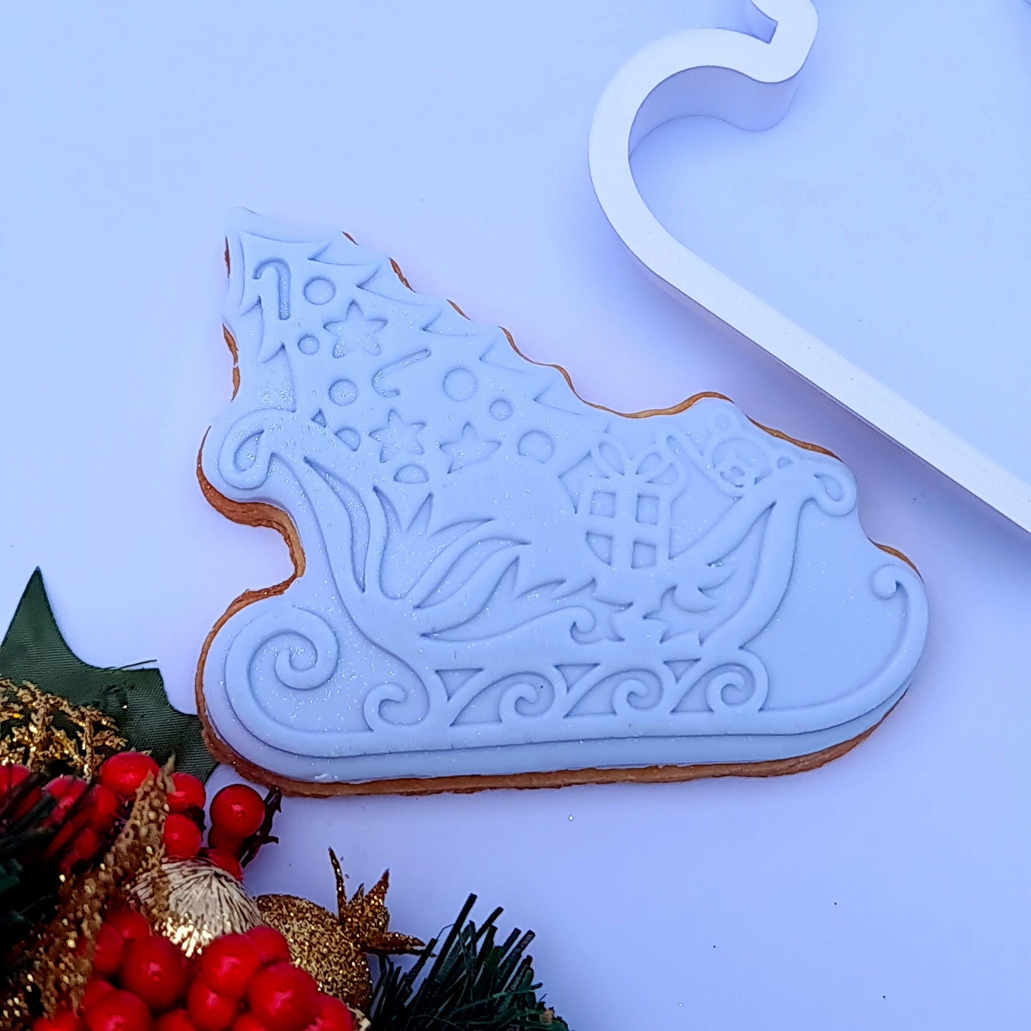 Christmas Sleigh DeBoss and matching cutter combo image 2