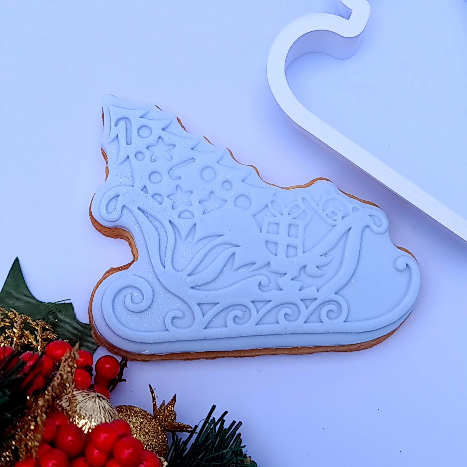 Christmas Sleigh DeBoss and matching cutter combo image 2