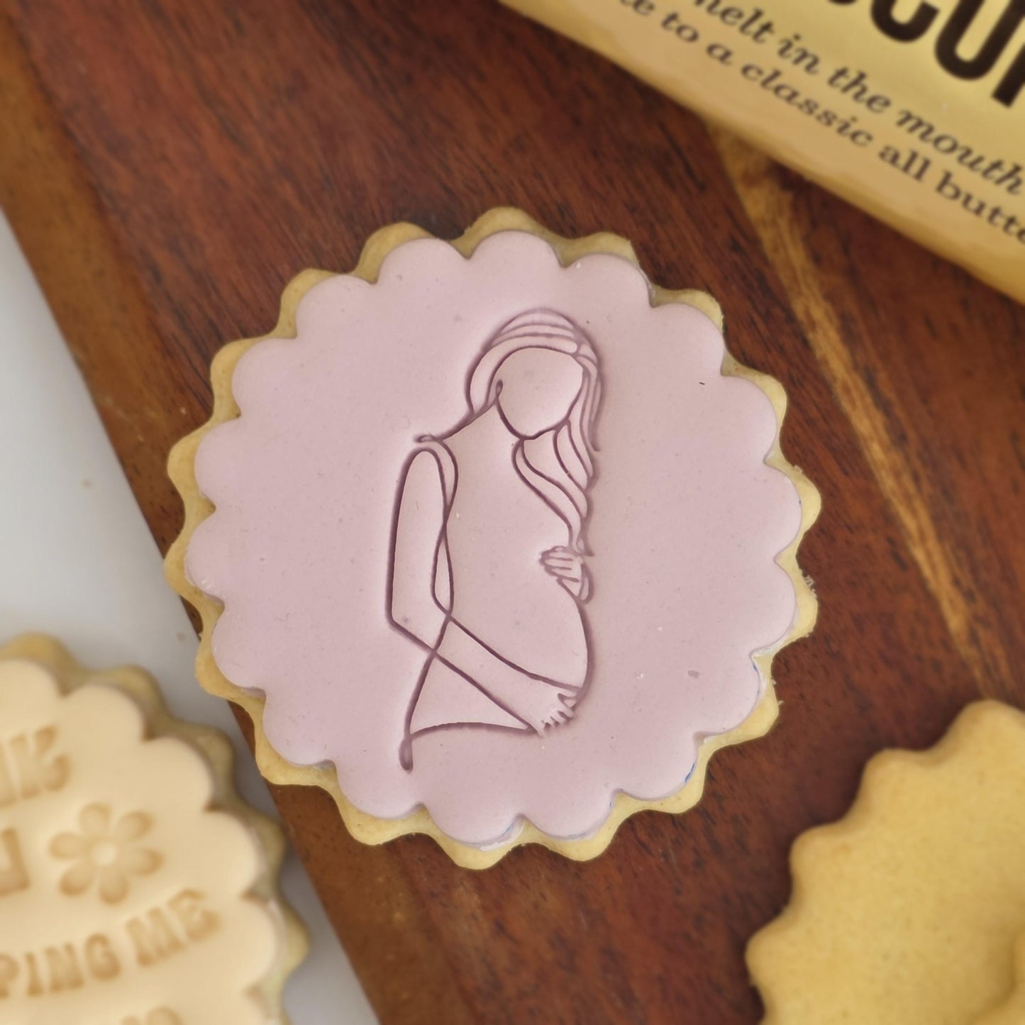 Pregnant Lady Cookie Stamp Set