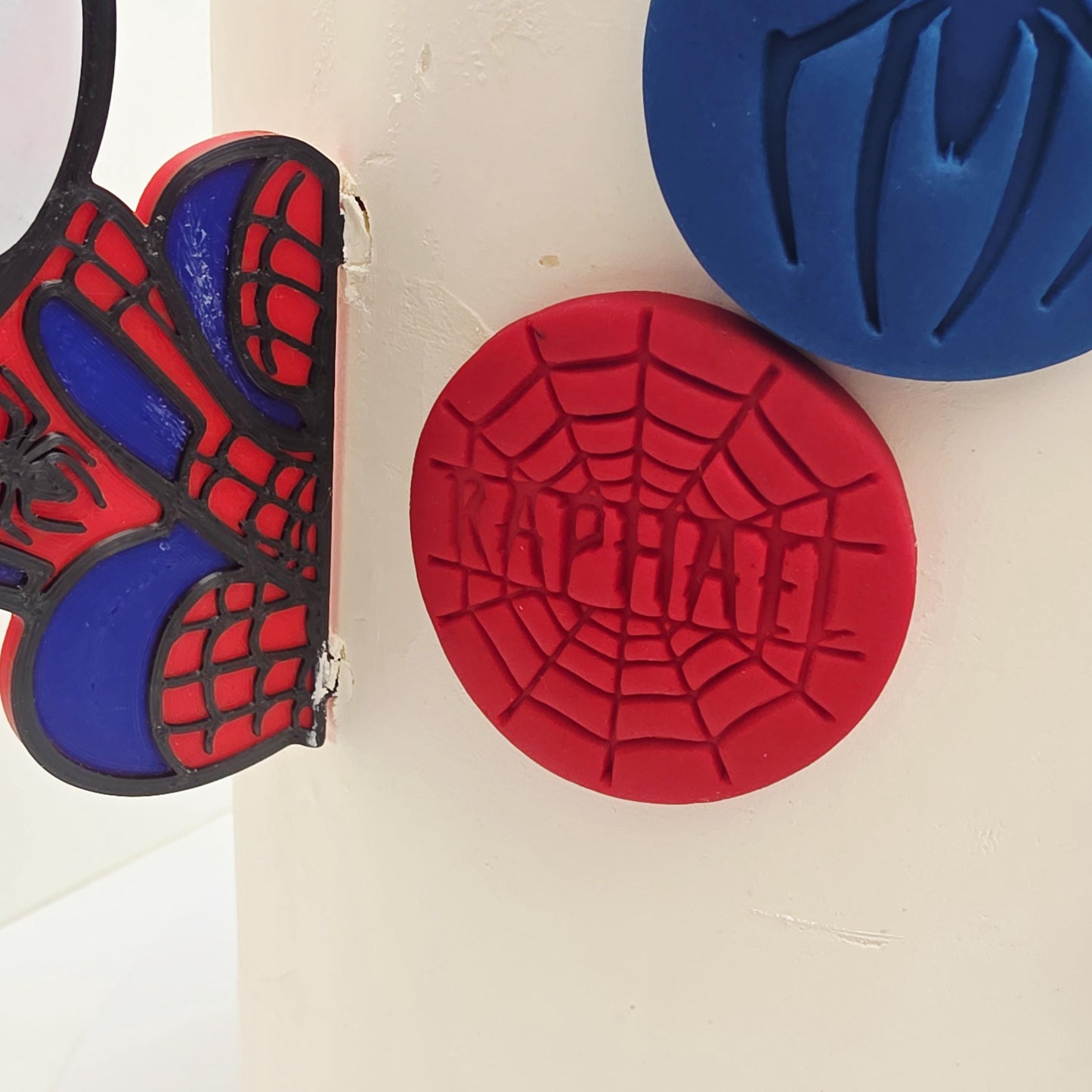 Custom Spider Man Fondant Cookie Stamp and Cutter Set