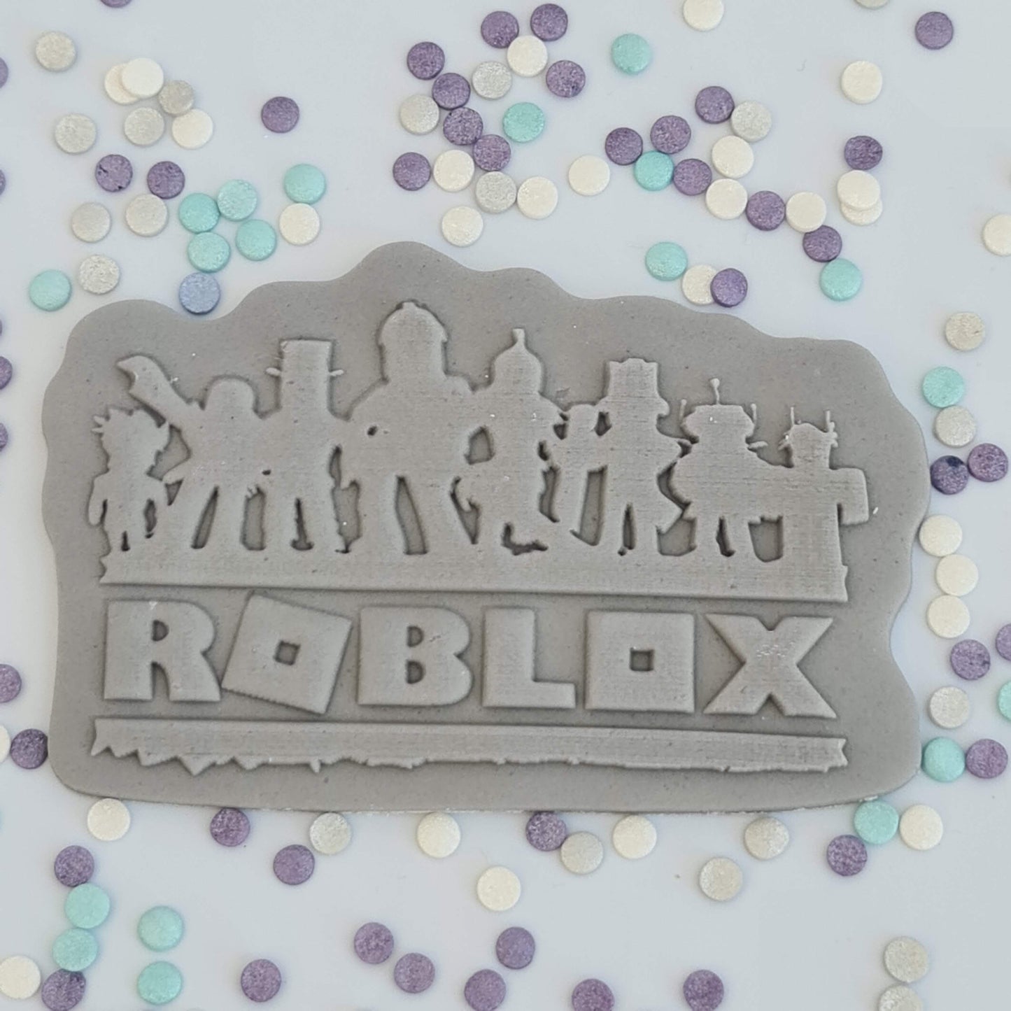 Gaming - Roblox Deboss stamp with matching cutter image 0