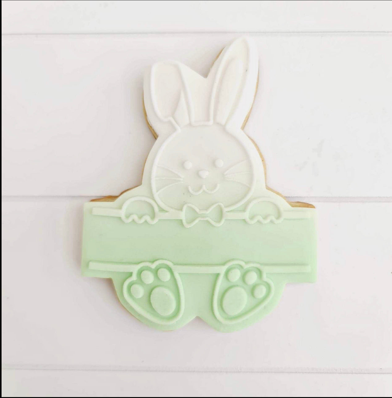 Bunny with Board - Boy -  Deboss and Cutter image 0