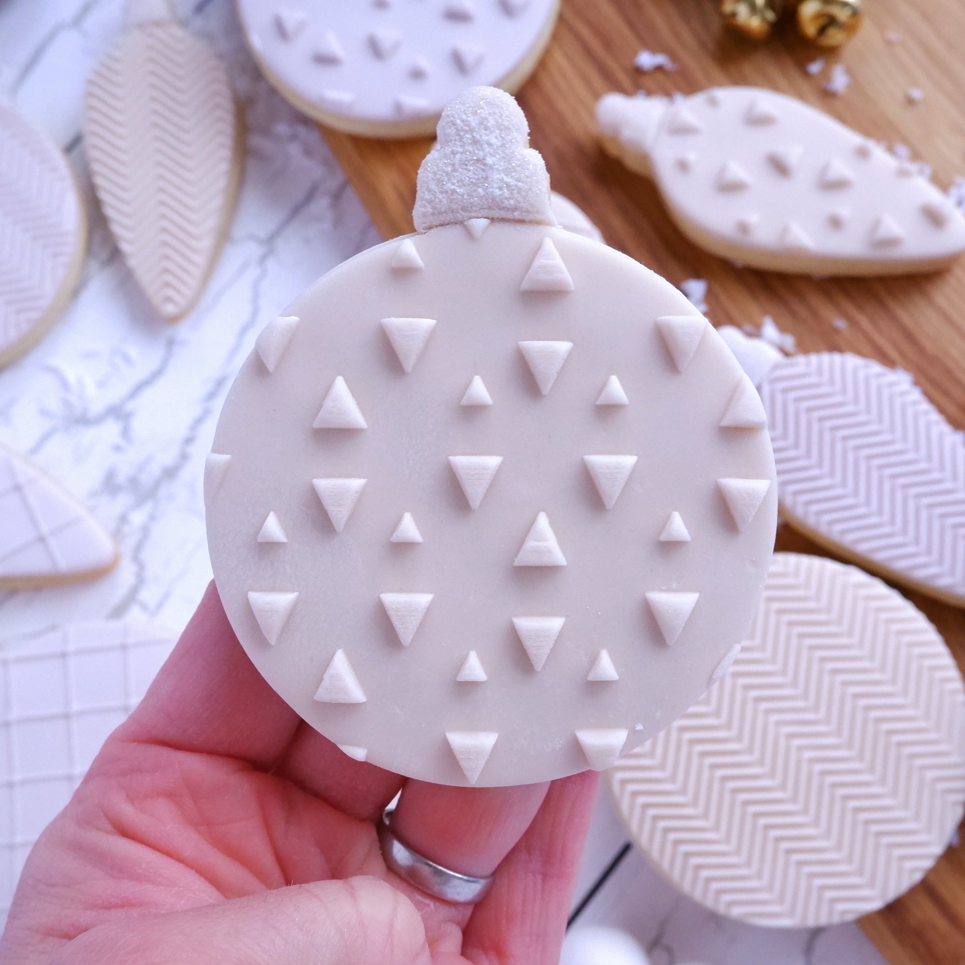 Geo Pattern -  Triangles and Bauble Cutter image 0