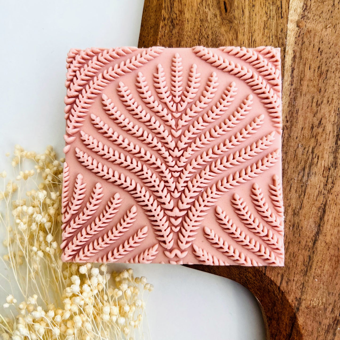 Fern Lines Pattern DeBoss Big Size Stamp image 0