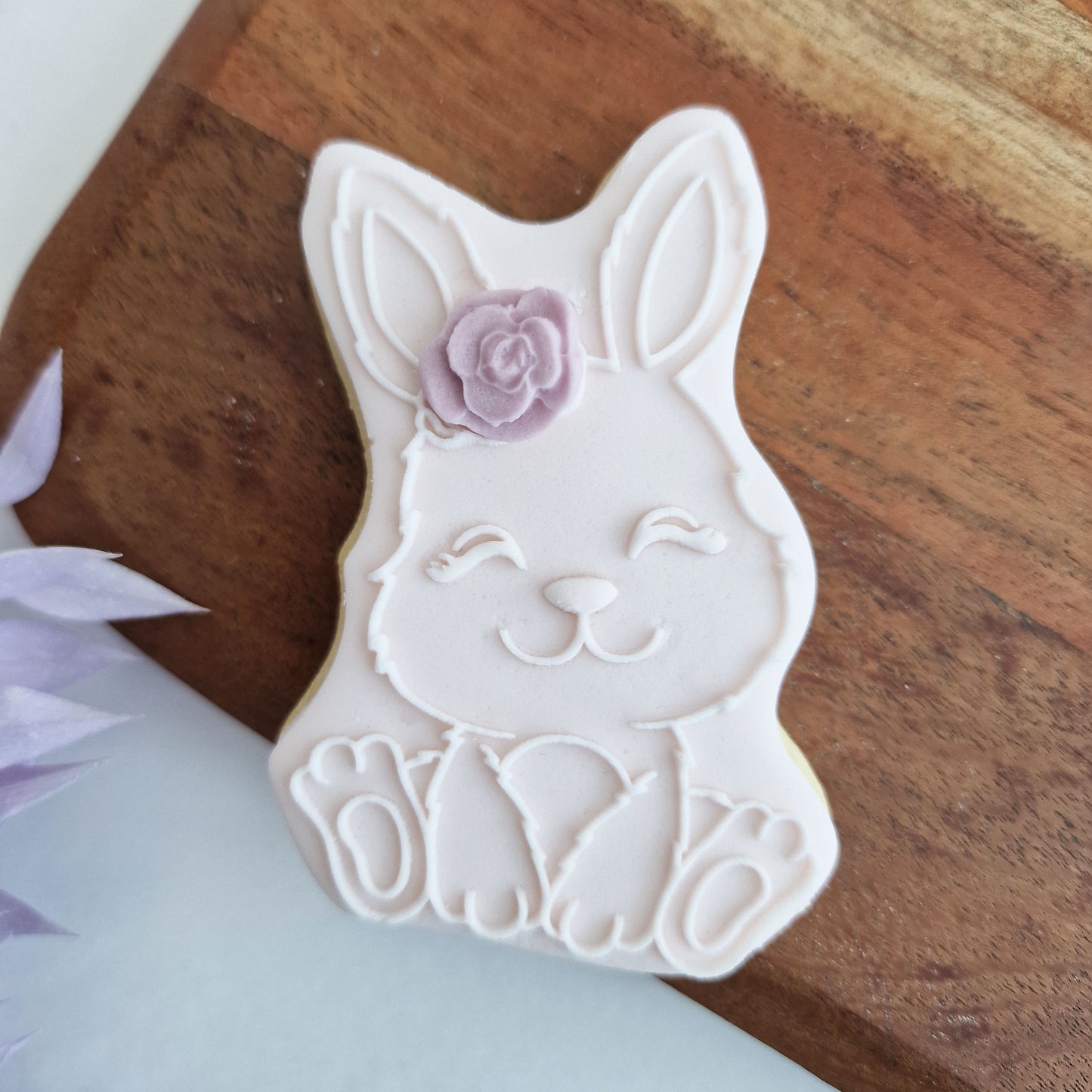 Cute Easter Bunny -  Deboss and Cutter image 0