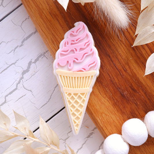 Ice cream - Deboss stamp with matching cutters image 0