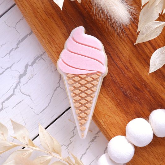 Ice cream - Deboss stamp with matching cutters image 0