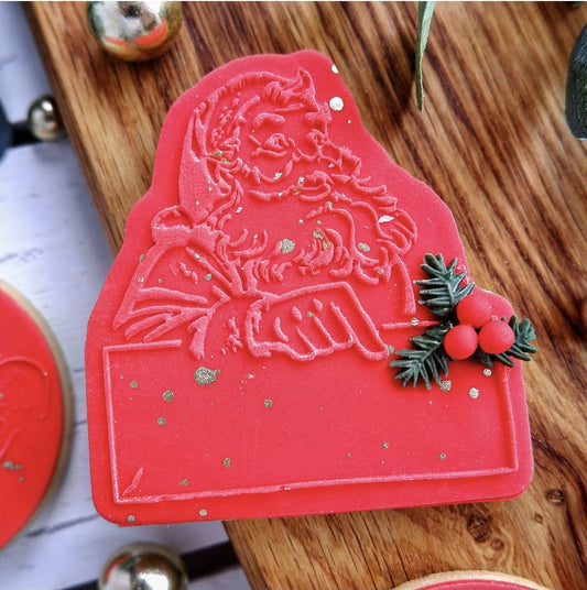 Christmas - Vintage Santa Deboss and Cutter image 0