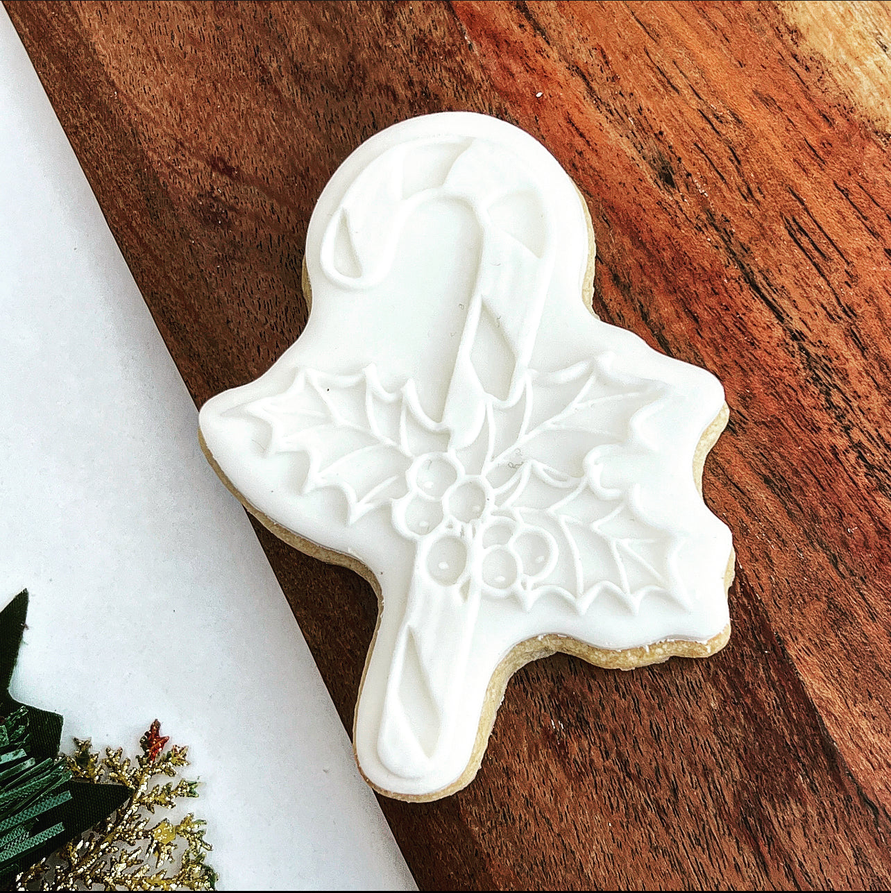 Christmas - Candy cane Deboss and Matching Cutter image 1