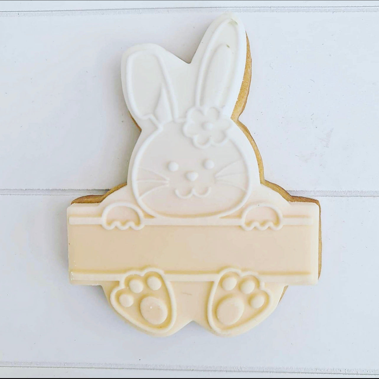 Bunny with Board - Girl -  Deboss and Cutter image 1