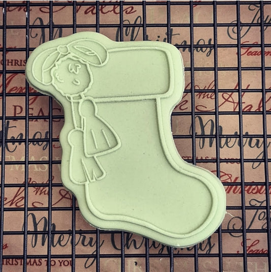 Christmas -Stockings Deboss and Matching Cutter image 0