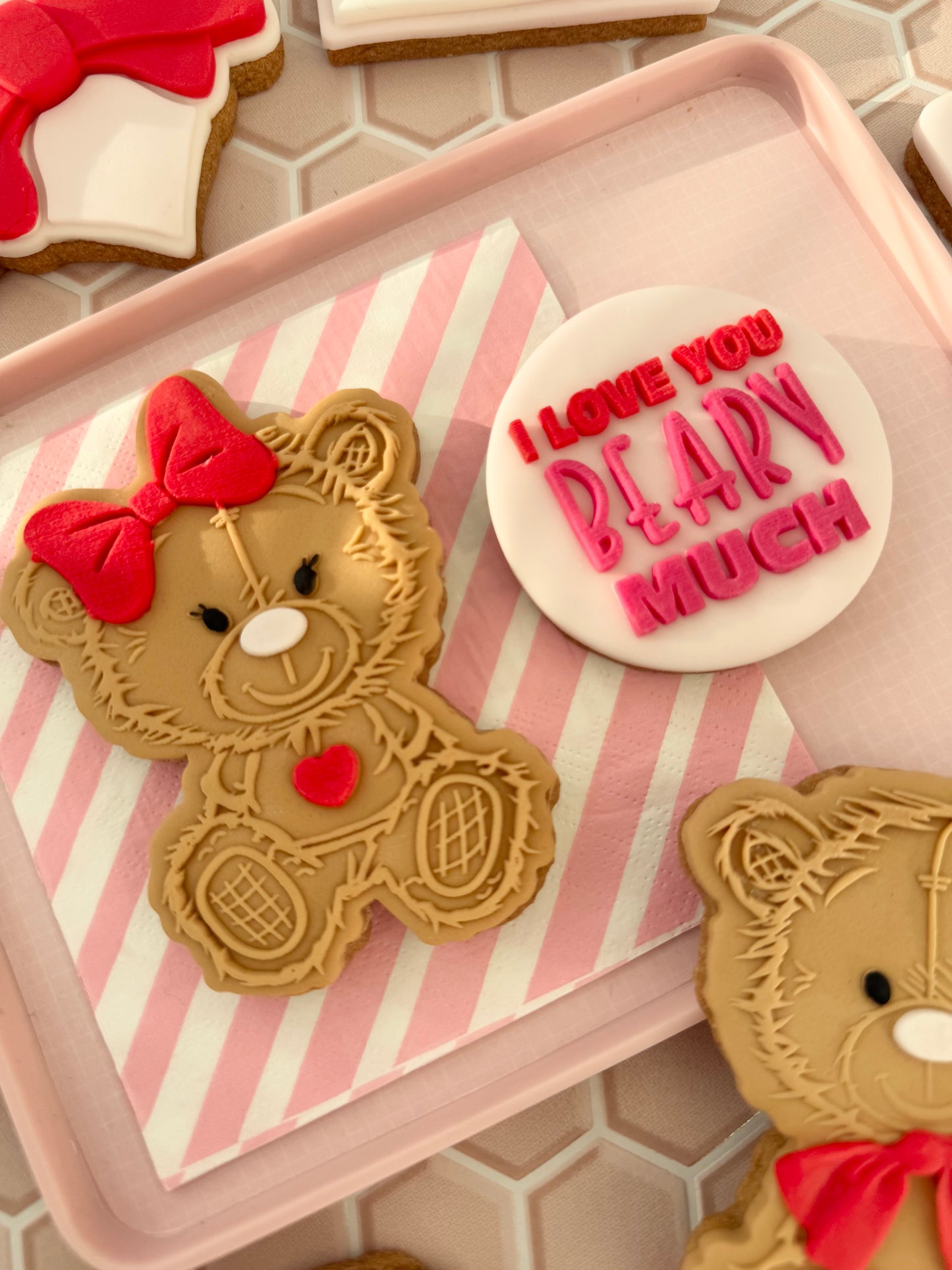 Cute Teddy Girl - Deboss and cutter image 1