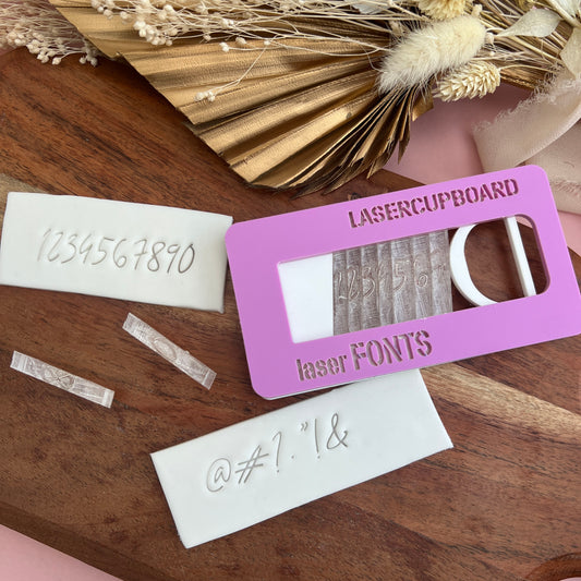 Laser Fonts - Script Grammar AND Number Set image 0