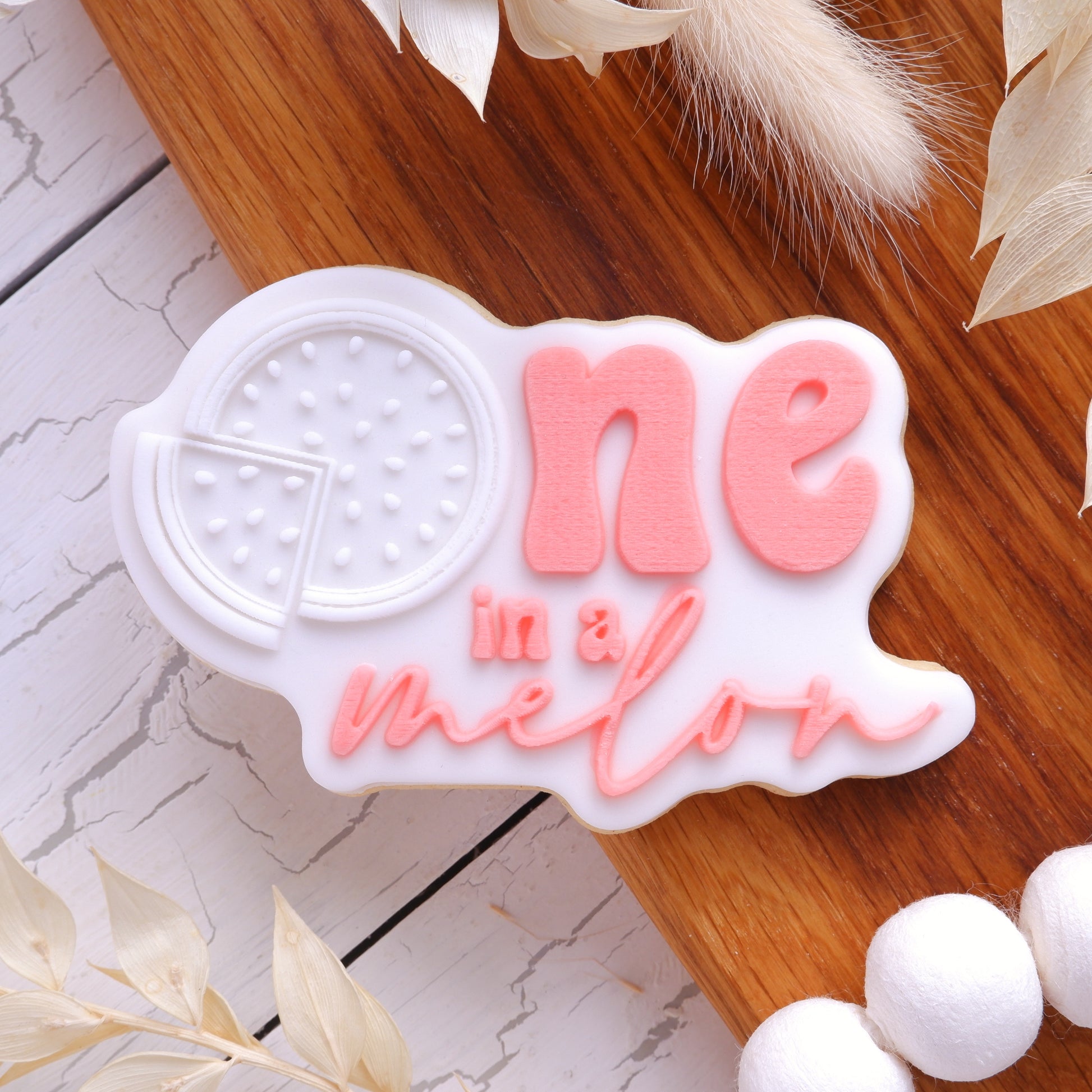 One in a melon - Deboss stamp with matching cutters image 0