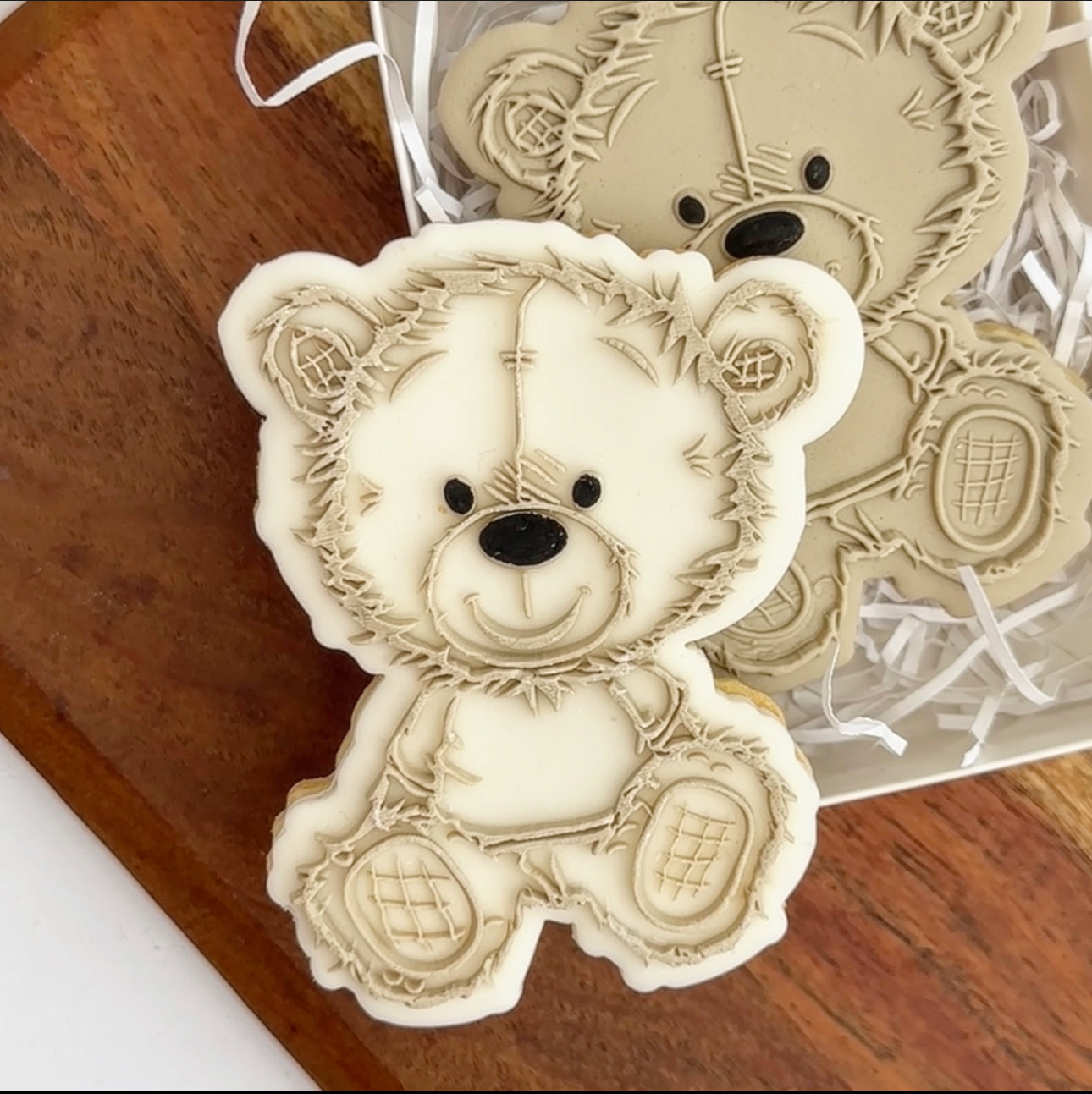 Cute Teddy - Deboss and cutter image 1