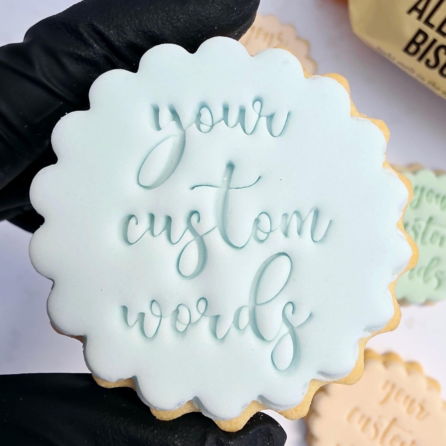 Custom Fondant Cookie Stamp and Cutter Set