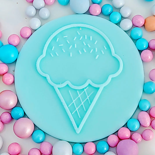 Ice Cream with sprinkles - Deboss image 0