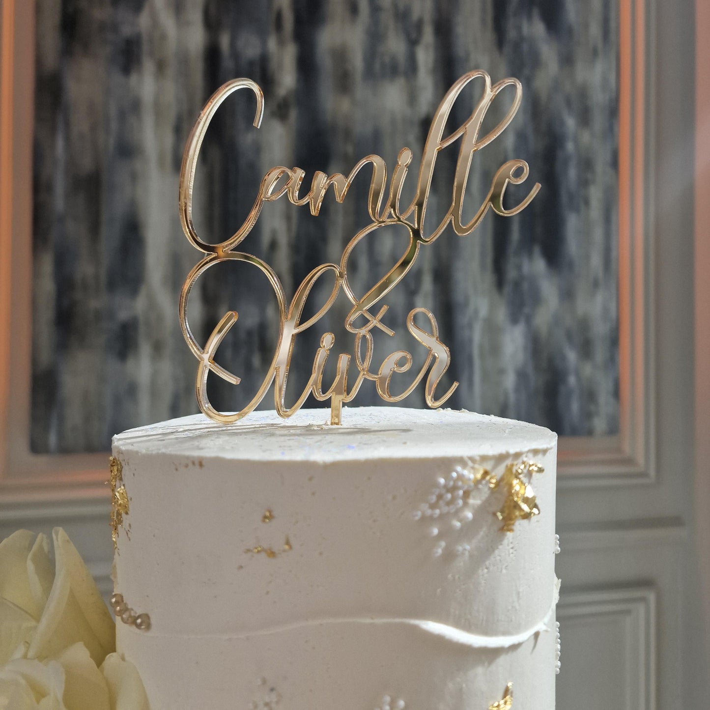 Custom cake topper, Wedding cake topper, Personalized cake topper for wedding