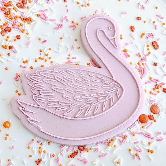 Swan - Deboss & Cutter image 0