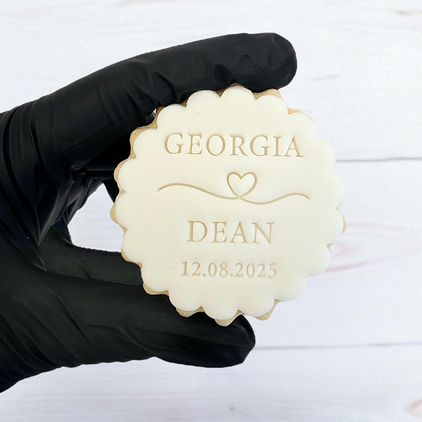 Custom Wedding Cookie Stamp Set