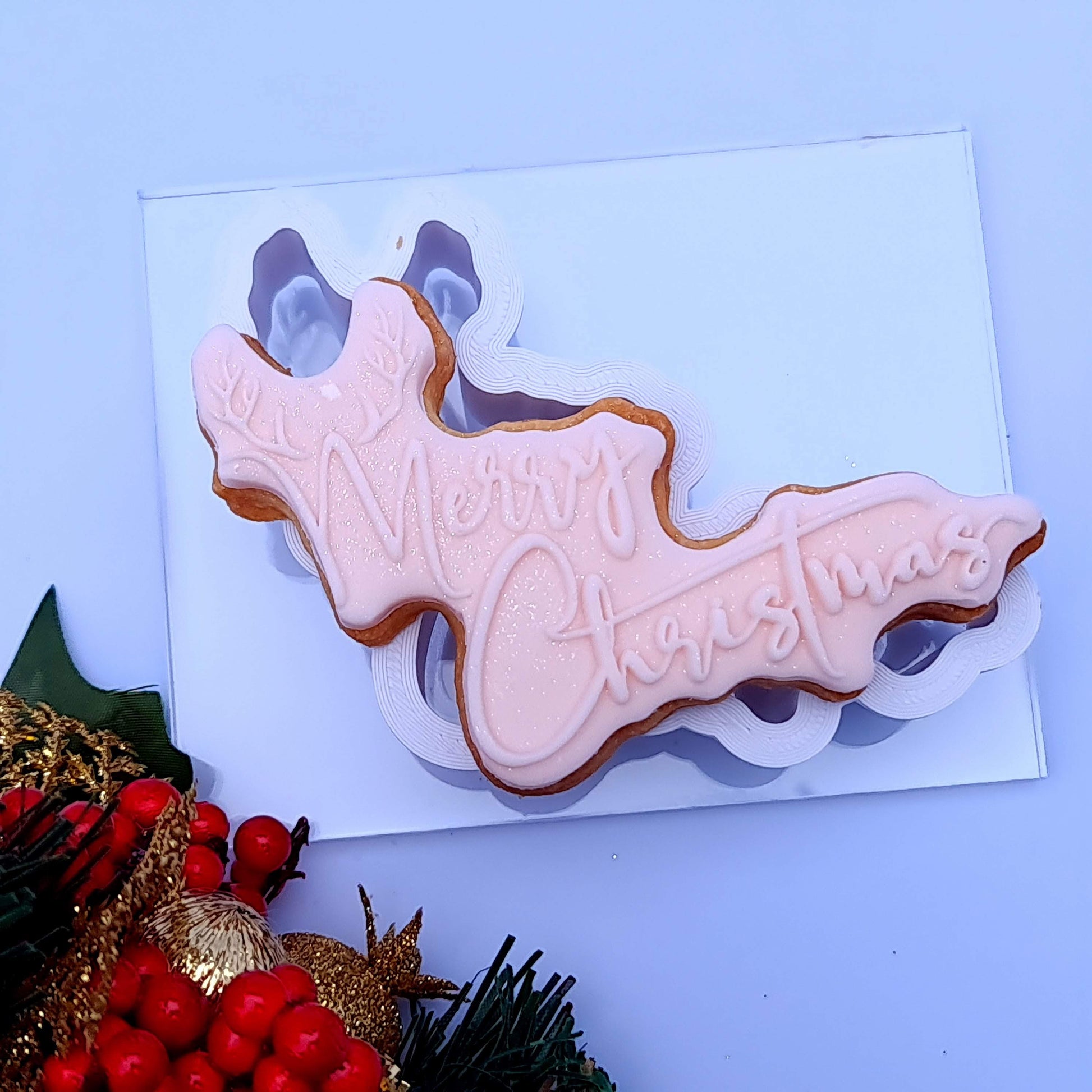 Merry Christmas DeBoss and matching cutter combo image 1