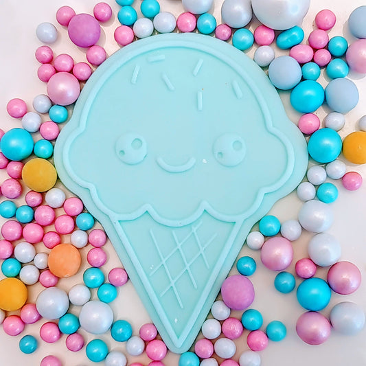 Ice Cream Cone - Boy - Deboss & Cutter Combo image 0