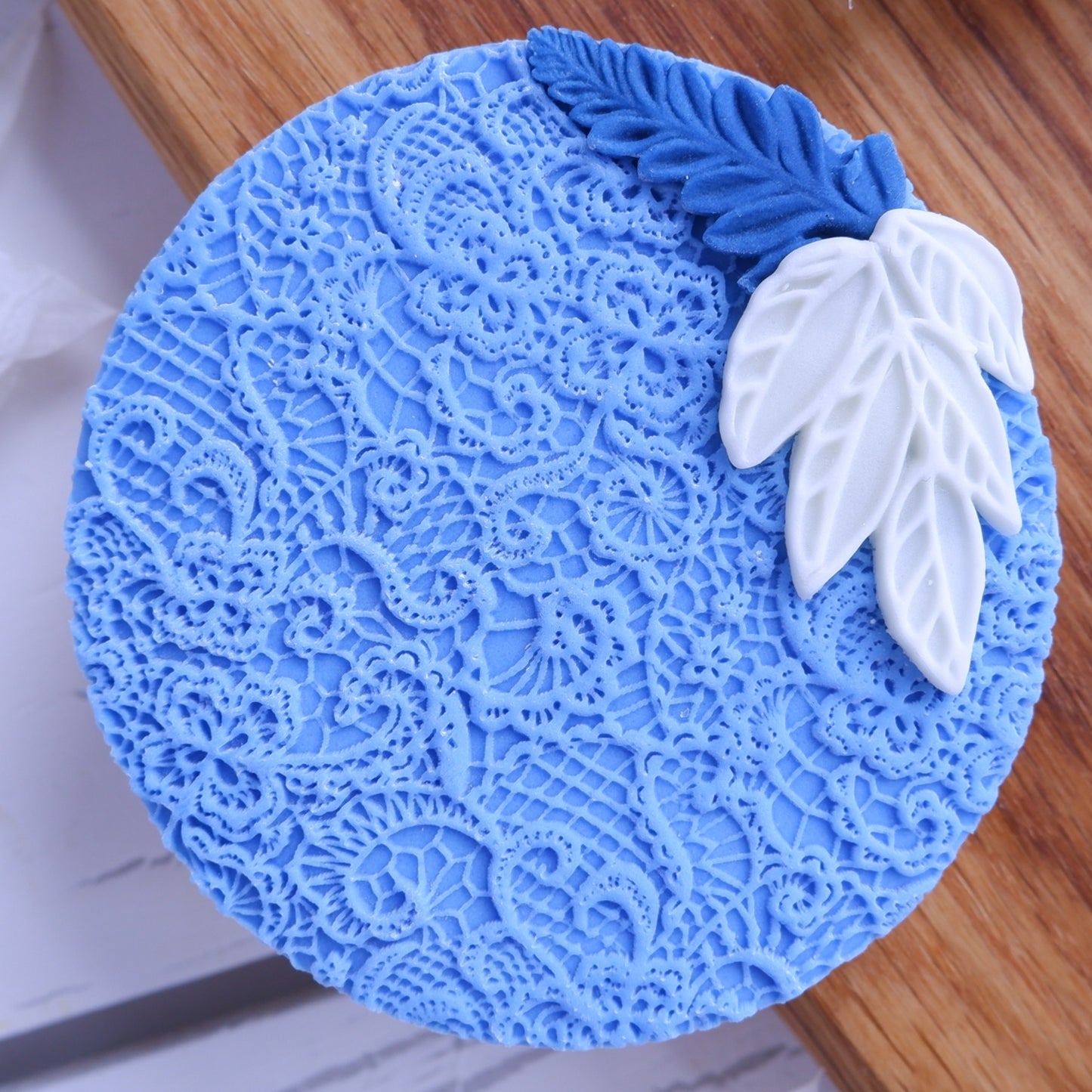 Lace Pattern DeBoss Big Size Stamp image 0