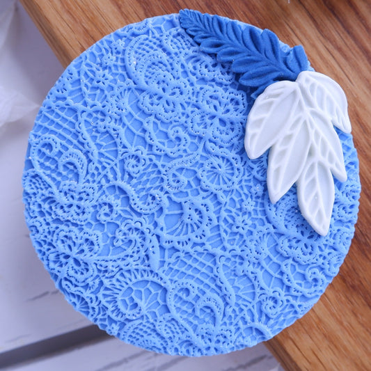 Lace Pattern DeBoss Big Size Stamp image 0