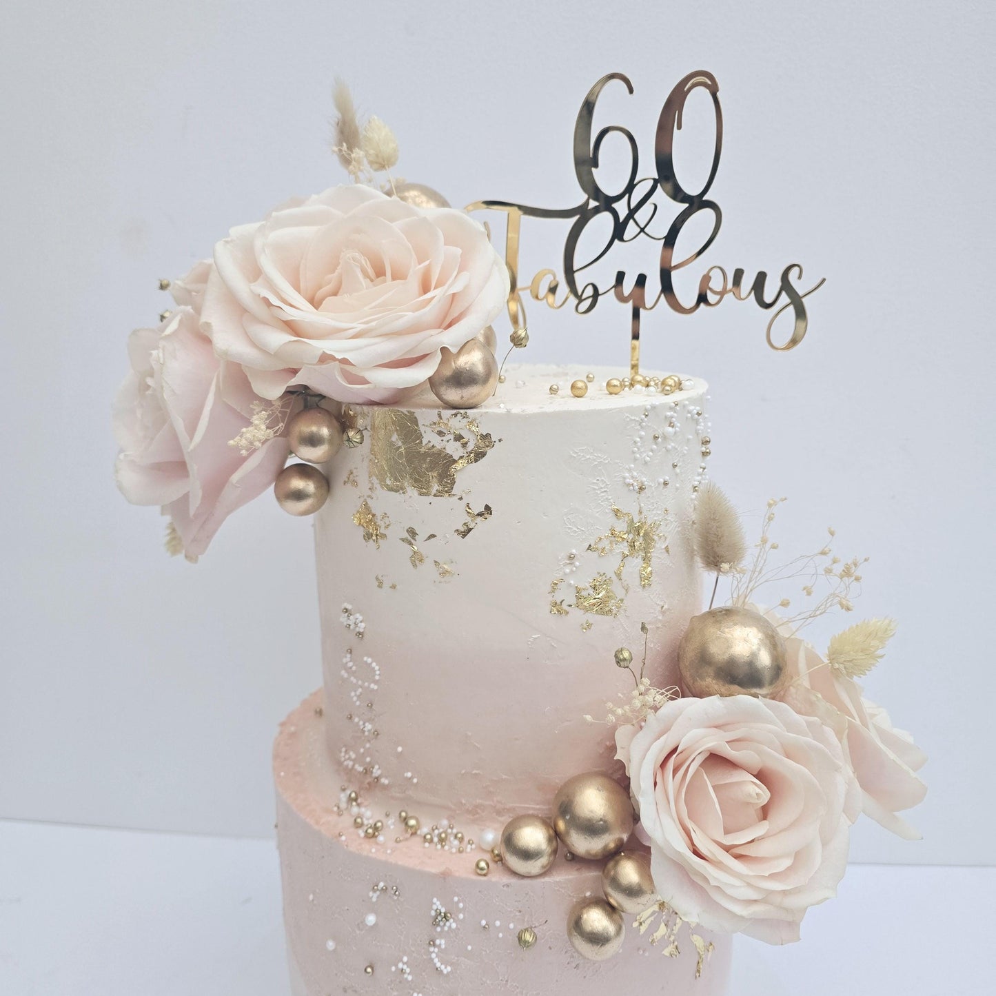 Personalised Age & fabulous cake topper, custom age acrylic cake topper