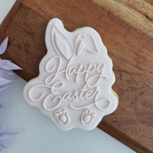 Happy Easter  -  Deboss and Cutter image 0